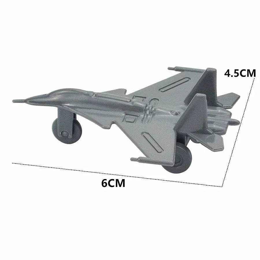 Army Weapon Airplane DIY Classic Plastic Model Brick Toys - ToylandEU