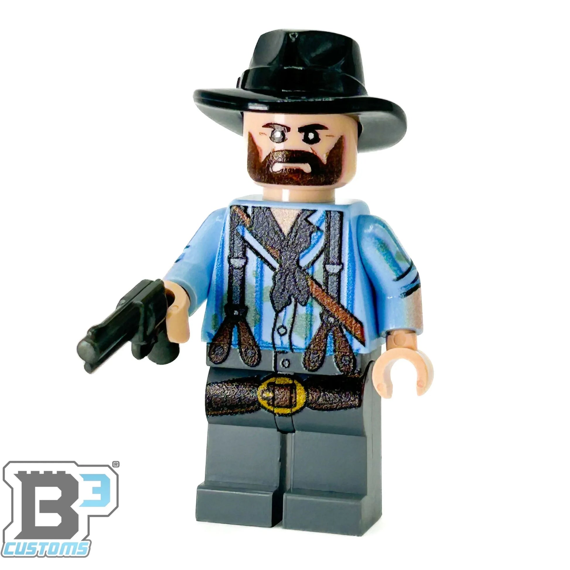 Lego Figure Arthur Red Brick Redemption With Black Cowboy Hat Lego Figure Parts - ToylandEU