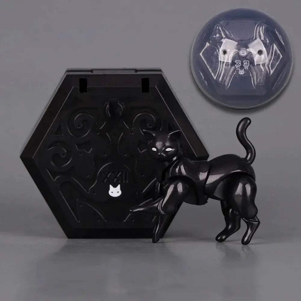 Articulated Cat Action Figure Model With Movable Joints - ToylandEU