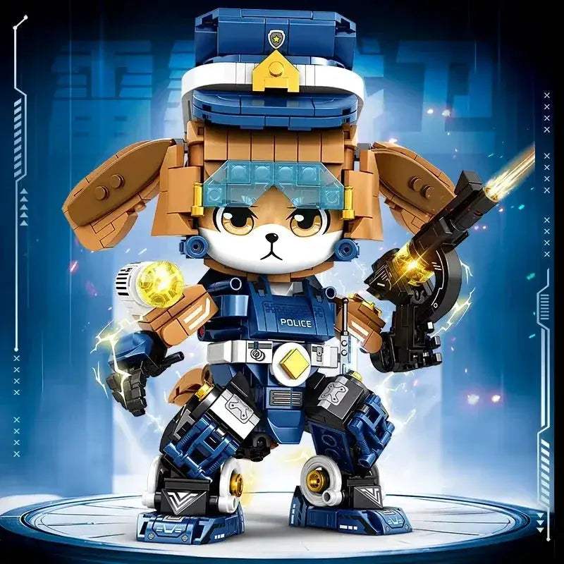 Articulated Mechanical Panda Building Blocks With Zodiac Figures - ToylandEU