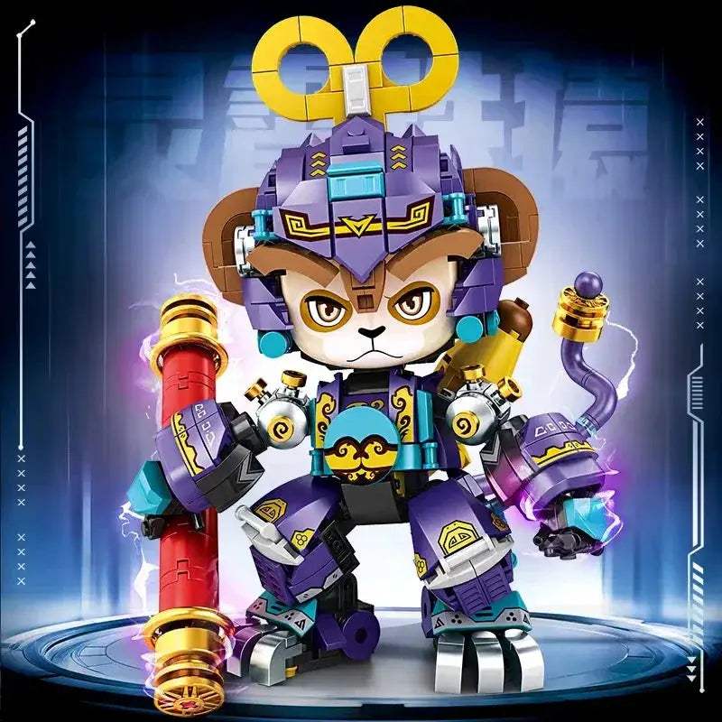 Articulated Mechanical Panda Building Blocks With Zodiac Figures - ToylandEU