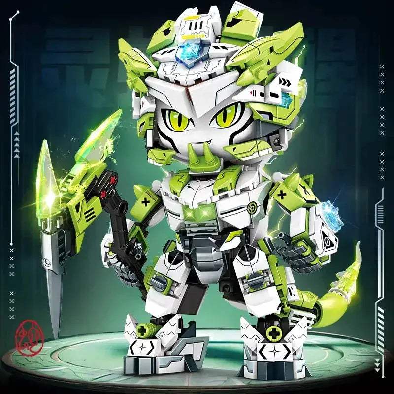 Articulated Mechanical Panda Twelve In One Building Blocks Set - ToylandEU