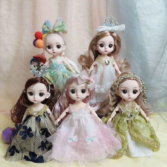 Articulated Princess Doll with Stunning 3D Eyes and Fashionable Outfits - ToylandEU