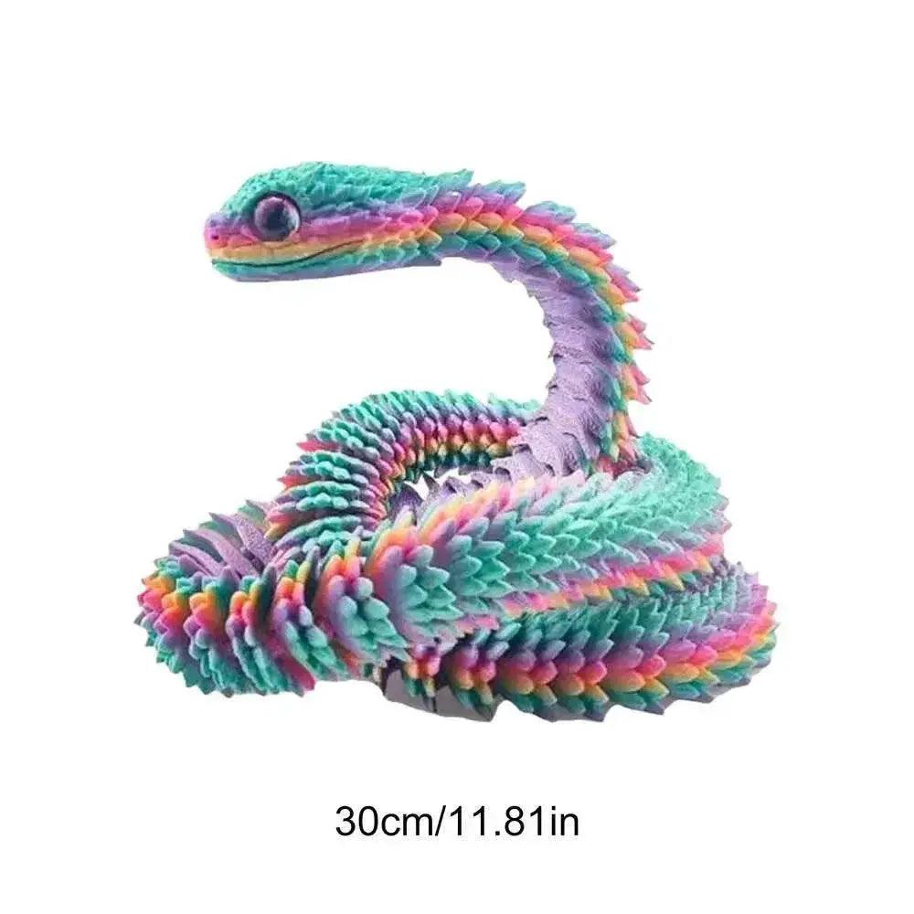  3D Printed Snake Desktop Articulated Snake Collectibles -  ToylandEU™