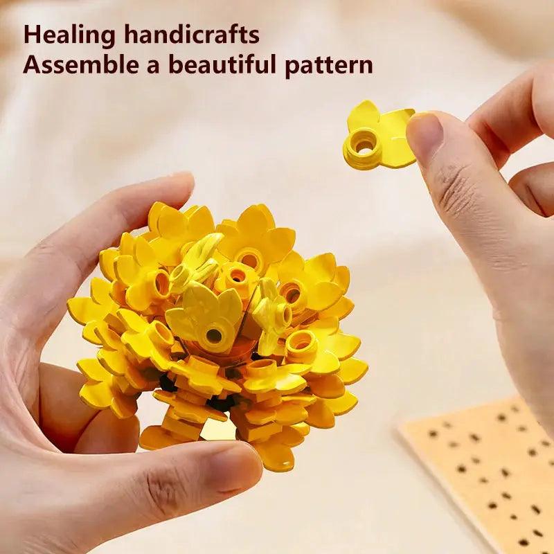  Artificial Flower Building Blocks Easy Assembly No Glue -  ToylandEU™