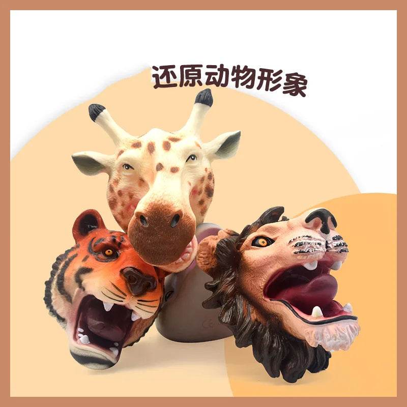 Artistic Wildlife Figurines: Realistic Hand-Drawn Tiger, Lion & Dino Models - ToylandEU