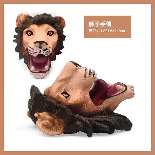 Artistic Wildlife Figurines: Realistic Hand-Drawn Tiger, Lion & Dino Models - ToylandEU