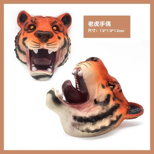 Artistic Wildlife Figurines: Realistic Hand-Drawn Tiger, Lion & Dino Models - ToylandEU