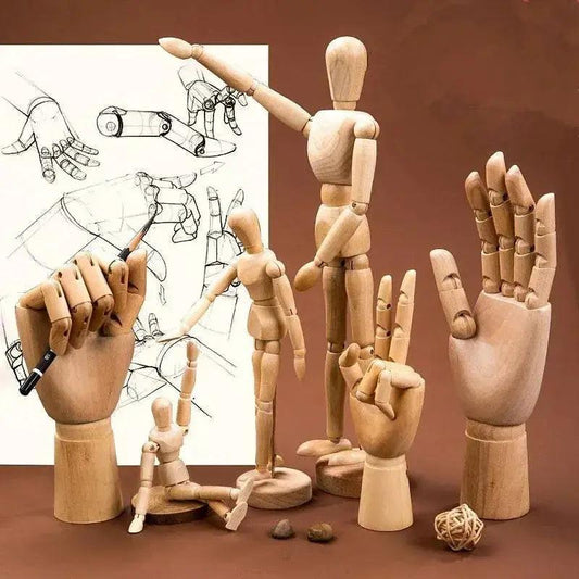  Artistic Wooden Sketch Mannequin With Movable Limbs -  ToylandEU™