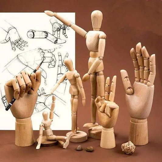  Artistic Wooden Sketch Mannequin With Movable Limbs -  ToylandEU™