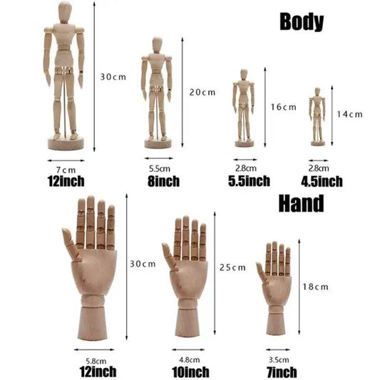  Artistic Wooden Sketch Mannequin With Movable Limbs -  ToylandEU™