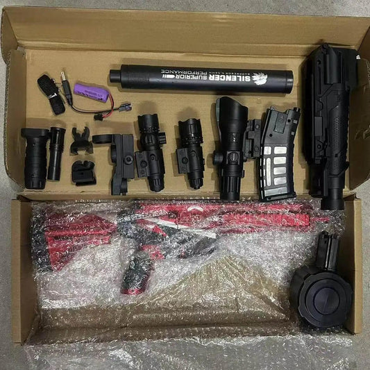  Assault Rifle Electric Burst Gel Bomb Fully Automatic Hand Operated Kids Toy Gun Launcher Electric M416 -  ToylandEU™