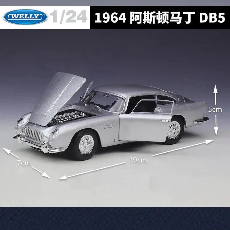 Aston Martin DB5 Diecast 124 Scale Model Car Collectible - ToylandEU