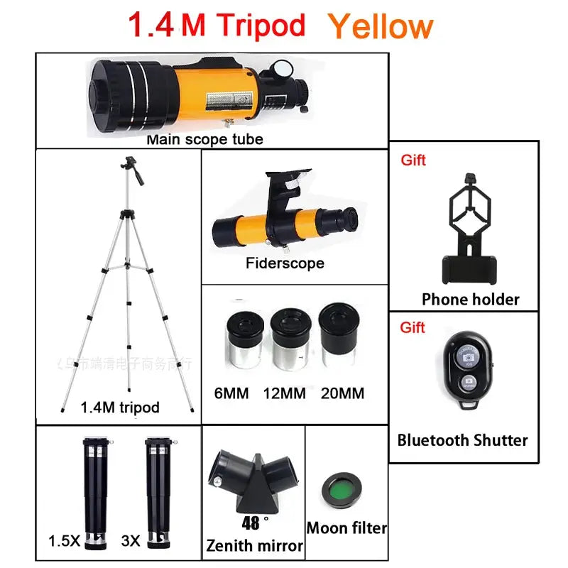 Astronomical Monocular Telescope 150x Zoom Night Vision for Stargazing - ToylandEU