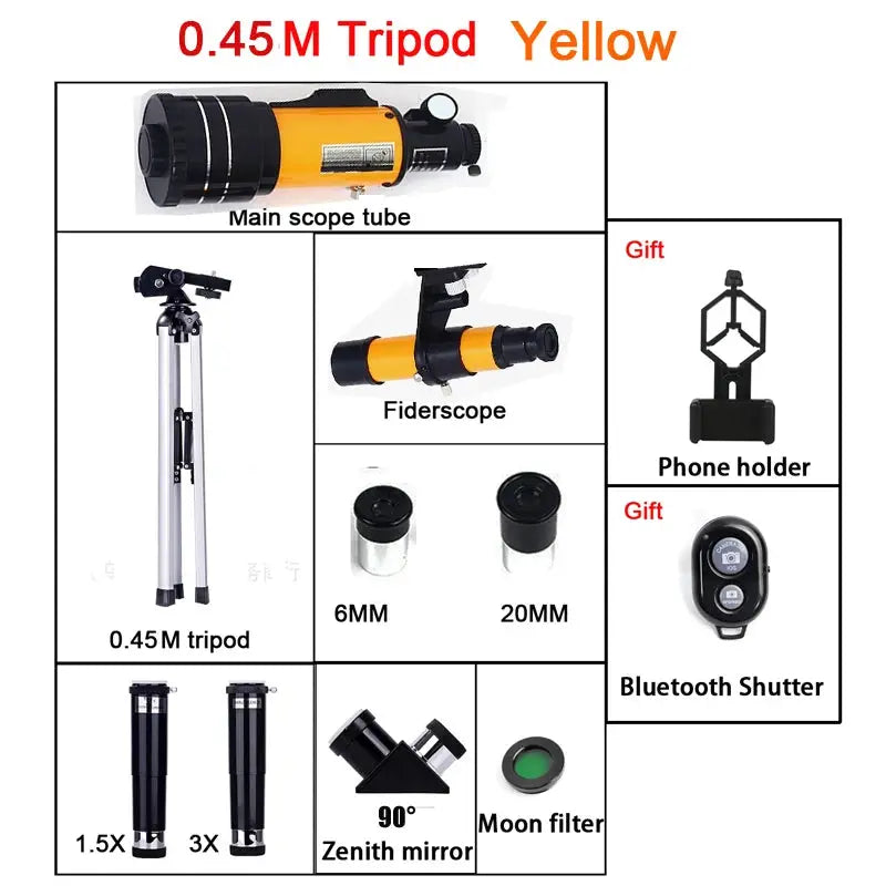 Astronomical Monocular Telescope 150x Zoom Night Vision for Stargazing - ToylandEU