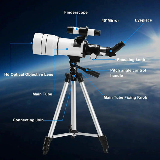  Astronomical Telescope 70mm HD 150X Moon Watching Pro -  ToylandEU™