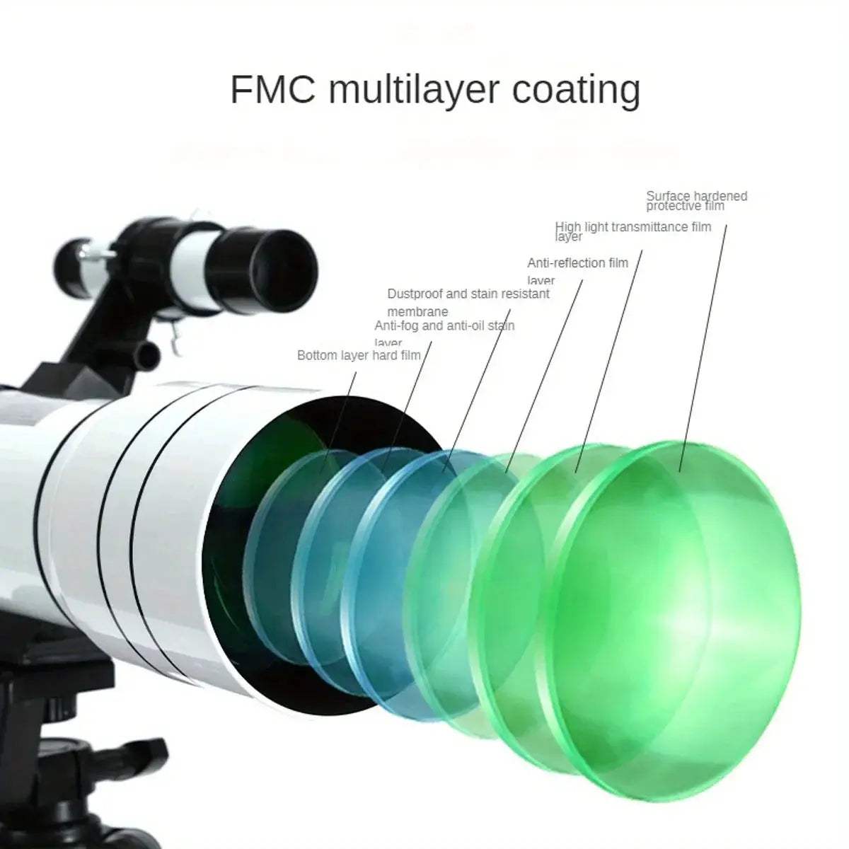Astronomical Telescope 70mm HD High Magnification For Moon Watching - ToylandEU