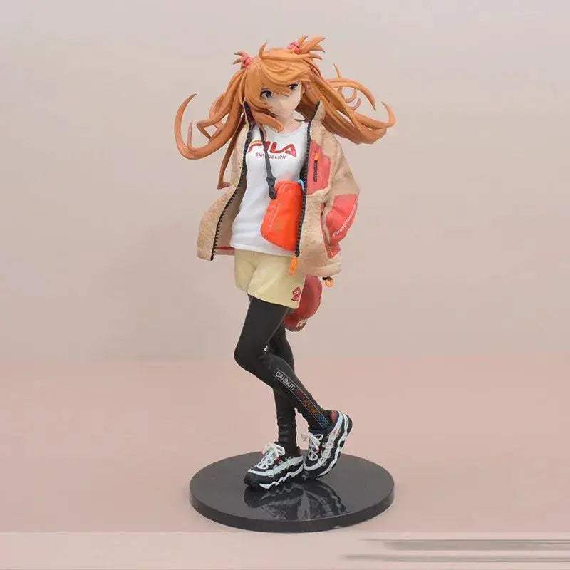 Asuka Langley Soryu Anime Figurine, Neon Genesis Evangelion EVA Action Figure 23 CM - ToylandEU