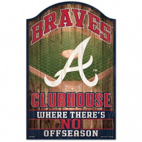 Atlanta Braves 11x17 Wood Sign For Fan Cave Indoor Decor - ToylandEU