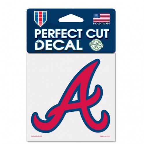 Atlanta Braves 4x4 Perfect Cut Color Outdoor Vinyl Decal - ToylandEU