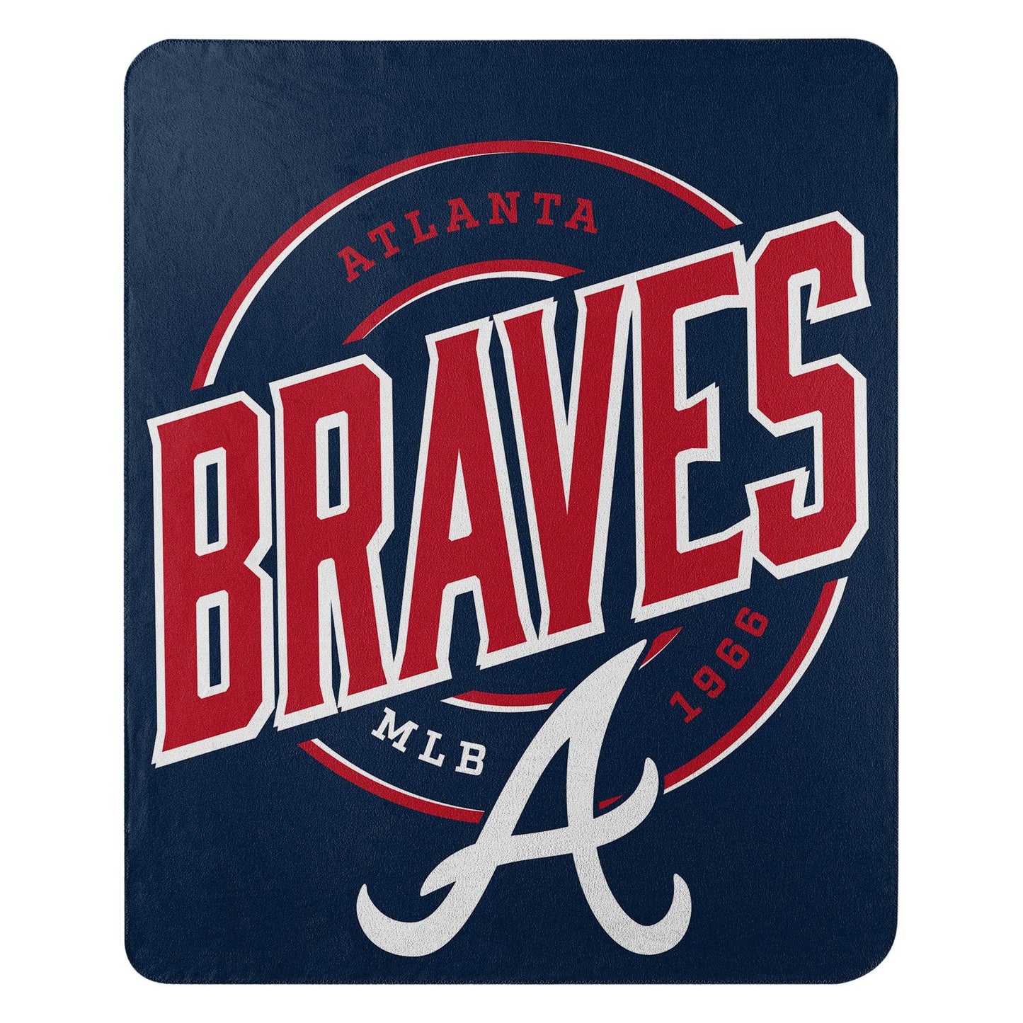 Atlanta Braves 50x60 Fleece Blanket Campaign Logo Design - ToylandEU