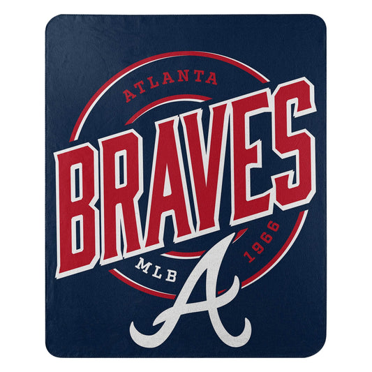 Atlanta Braves 50x60 Fleece Blanket Campaign Logo Design - ToylandEU