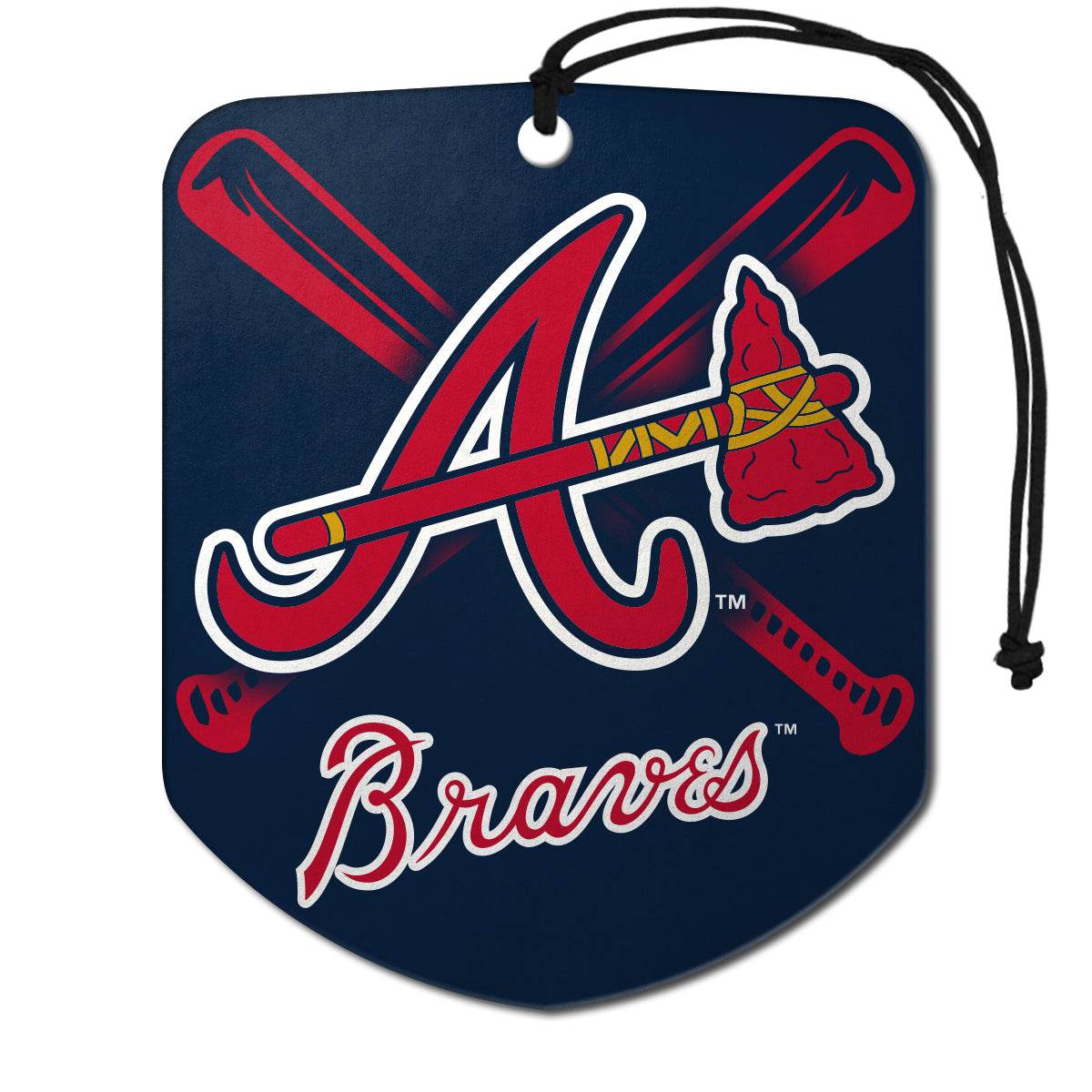 Atlanta Braves Air Freshener Shield Design Two Pack - ToylandEU