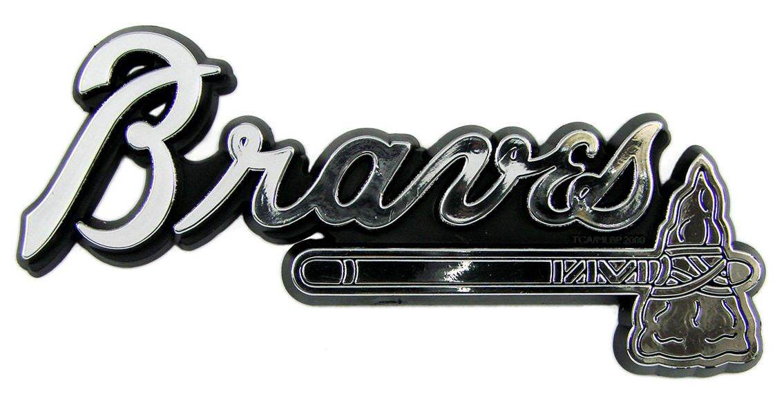 Atlanta Braves Auto Emblem - Silver - ToylandEU