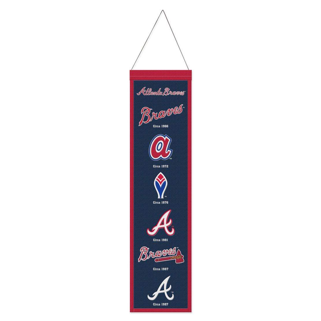 Atlanta Braves Banner Wool 8x32 Heritage Evolution Design - ToylandEU