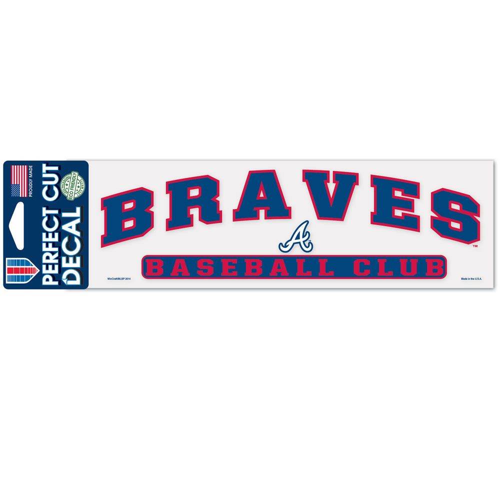 Atlanta Braves Decal 3x10 Perfect Cut Color Outdoor Vinyl - ToylandEU