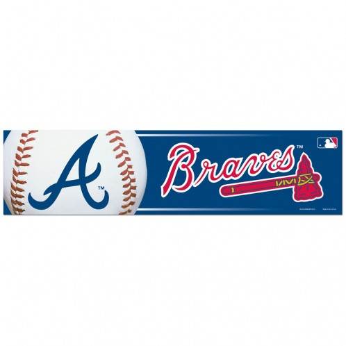 Atlanta Braves Decal 3x12 Bumper Strip Officially Licensed - ToylandEU