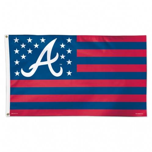 Atlanta Braves Deluxe 3x5 Flag Stars And Stripes Design - ToylandEU