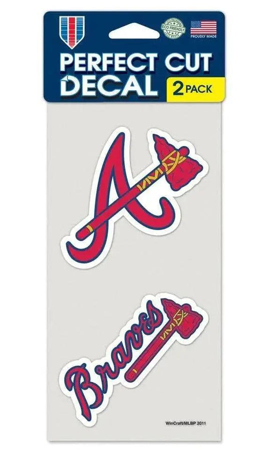  Atlanta Braves Die Cut Decals Set Of 2 Outdoor Vinyl 4 Inch -  ToylandEU™
