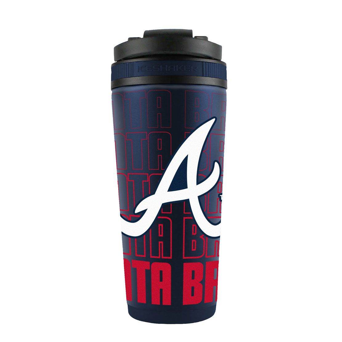 Atlanta Braves Ice Shaker 26 Ounce Stainless Steel Bottle - ToylandEU