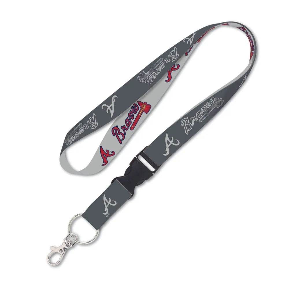 Atlanta Braves Lanyard With Detachable Buckle Charcoal - ToylandEU