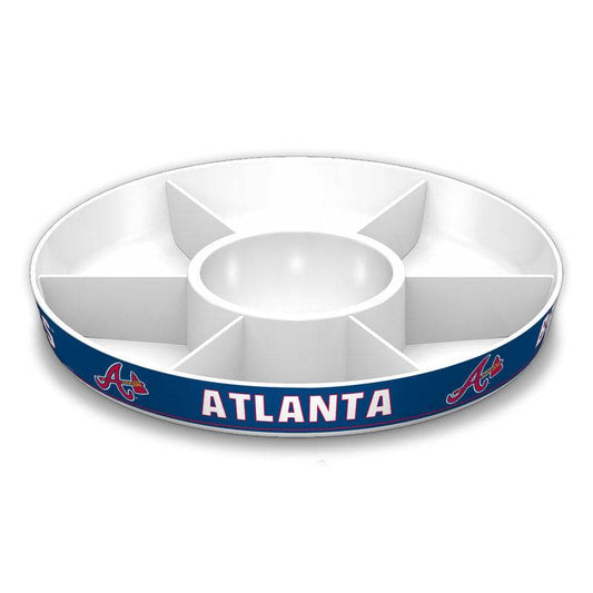 Atlanta Braves Party Platter With Dividers And Dipping Bowl - ToylandEU