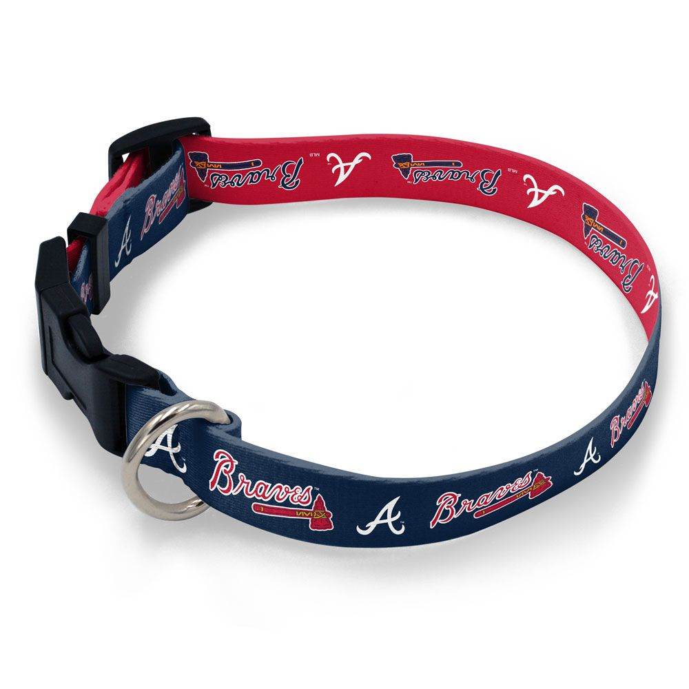 Atlanta Braves Pet Collar Two Sided Sublimated Graphics - ToylandEU