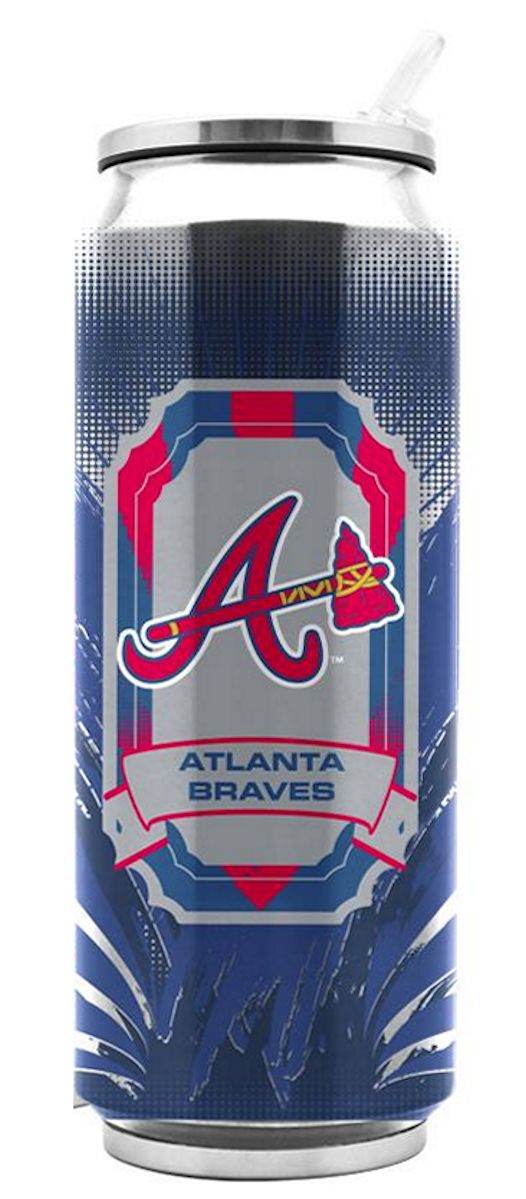 Atlanta Braves Stainless Steel Thermo Can 16.9 Ounces - ToylandEU
