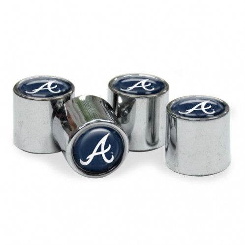 Atlanta Braves Valve Stem Caps Set Of 4 Universal Fit - ToylandEU