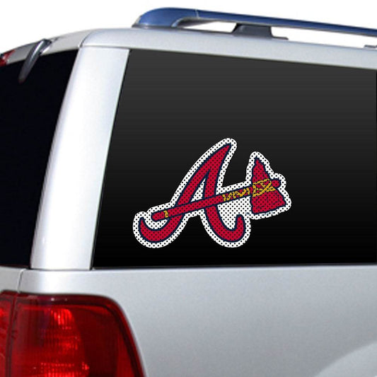 Atlanta Braves Window Film 12 Inch Die Cut Team Logo Decor - ToylandEU