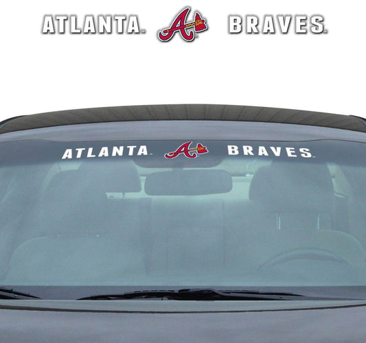 Atlanta Braves Windshield Decal 35x4 Universal Fit - ToylandEU