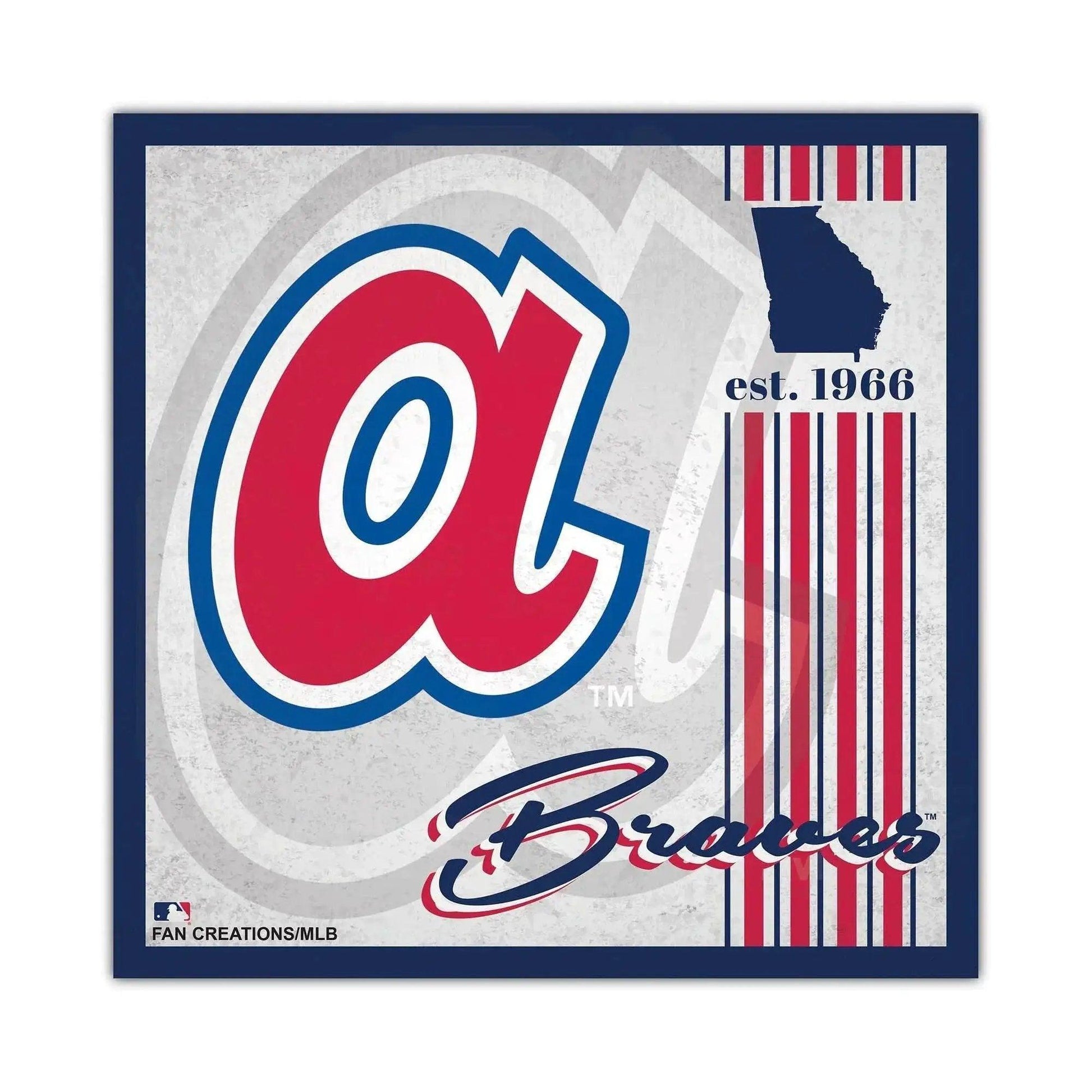  Atlanta Braves Wood Sign 10x10 Album Design Wall Decor -  ToylandEU™