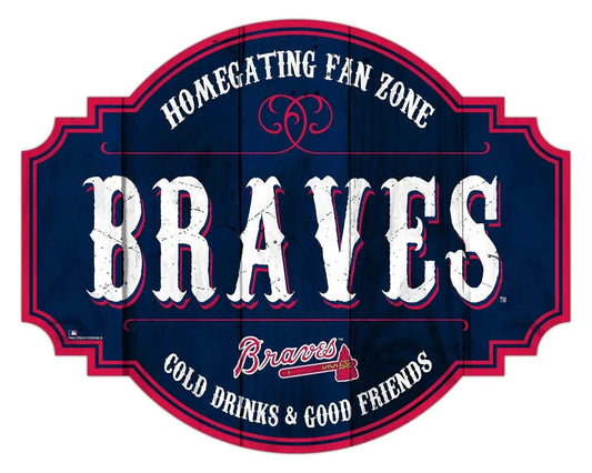  Atlanta Braves Wood Sign 12 Inch Homegating Tavern -  ToylandEU™