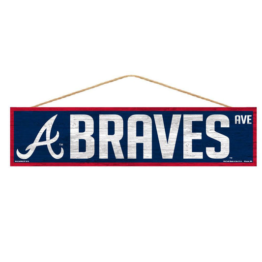 Atlanta Braves Wood Sign 4x17 Custom Logo Wincraft - ToylandEU