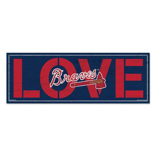  Atlanta Braves Wood Sign 8x23 Inches Love Home Decor -  ToylandEU™