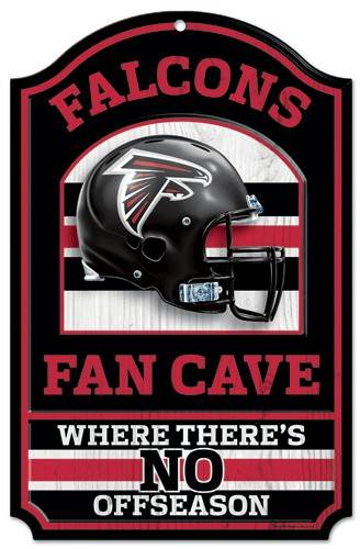 Atlanta Falcons 11x17 Wood Sign Fan Cave Decor Artwork - ToylandEU
