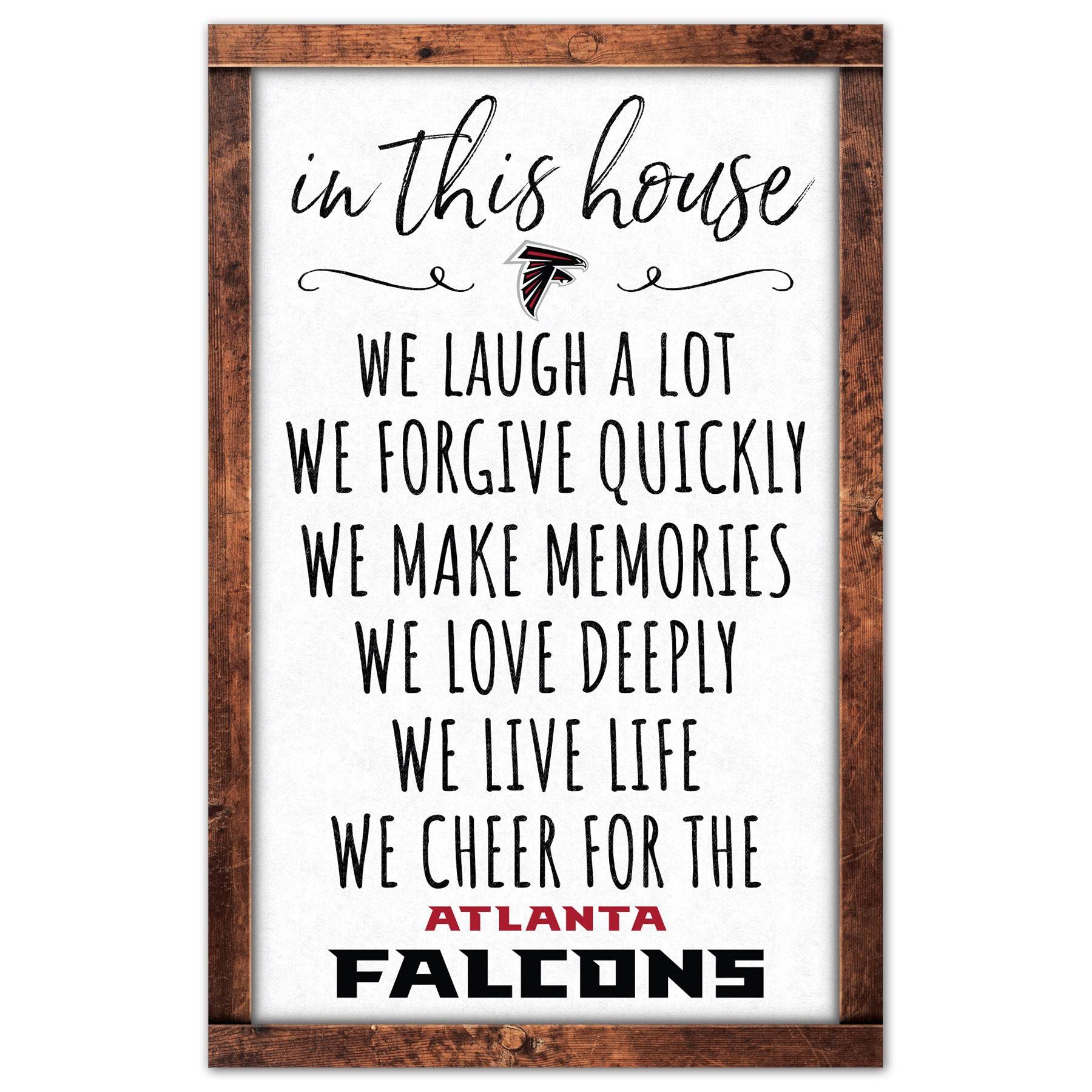Atlanta Falcons 11x17 Wood Sign Wall Art For Home Decor - ToylandEU