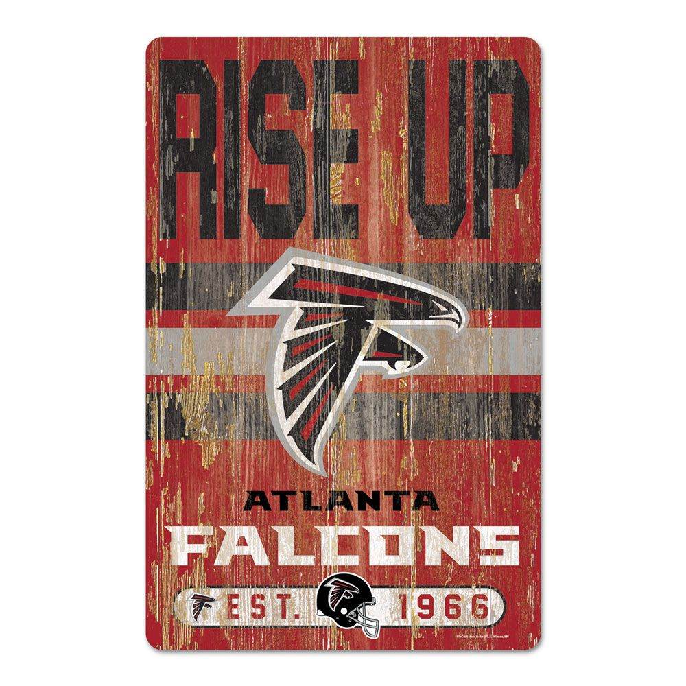 Atlanta Falcons 11x17 Wood Slogan Sign Wincraft Edition - ToylandEU
