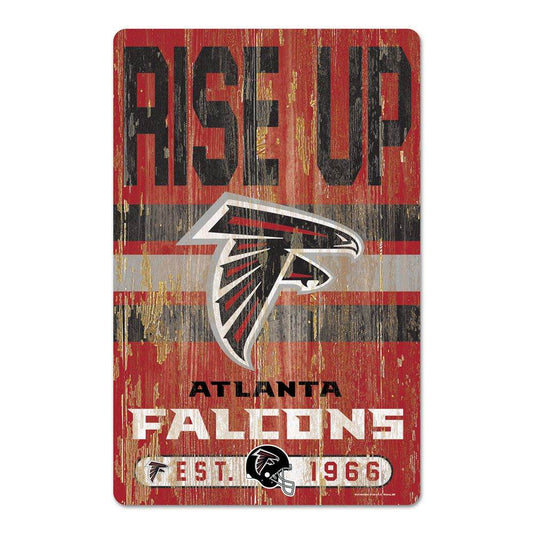 Atlanta Falcons 11x17 Wood Slogan Sign Wincraft Edition - ToylandEU