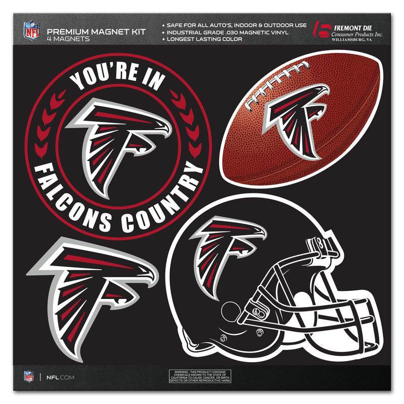 Atlanta Falcons 4 Piece Magnet Kit for Collectors and Fans - ToylandEU